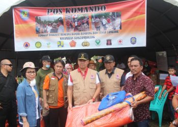 Wagub Sulut Didampingi Bupati Bolmong Kunjungi Lokasi Banjir