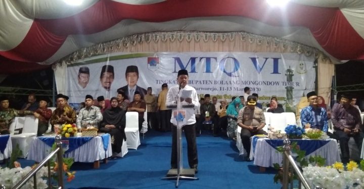 Rusdi Gumalangit Resmi Membuka MTQ Ke-VI Tingkat Kabupaten