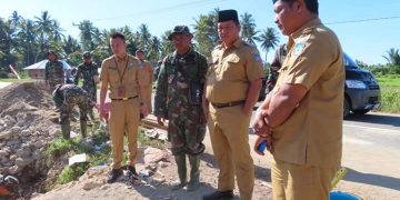 Usai Buka UNBK, Wabup Bolsel Tinjau Pelaksanaan TMMD di Mataido