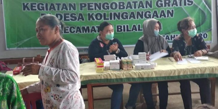 Dinkes Bolmong Beri Pengobatan Gratis Masyarakat Kolingangaan