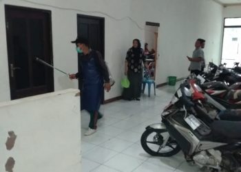 Dinkes Habiskan 15 Liter Cairan Desinfektan di Kantor Bupati Bolmong