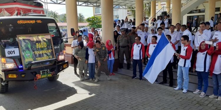 Wabup Lepas Peserta Karnaval Gebyar PAUD 2020