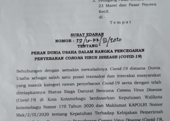 Mulai Besok, Pemkot Kotamobagu Batasi Jam Operasi Pasar Tradisional 