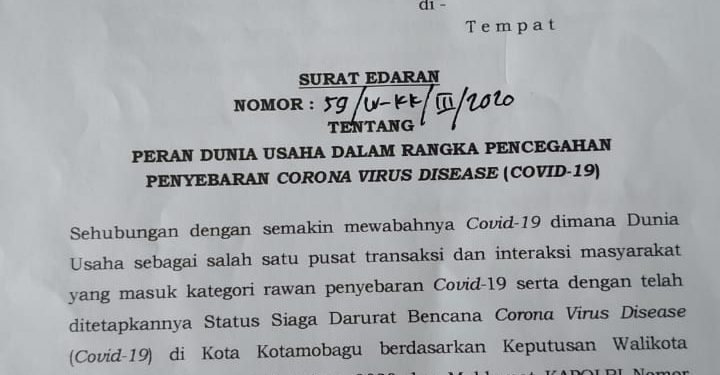 Mulai Besok, Pemkot Kotamobagu Batasi Jam Operasi Pasar Tradisional 