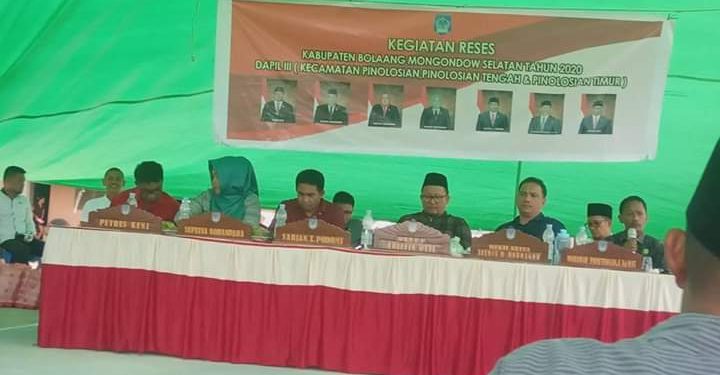 Seluruh Tahapan Agenda Reses DPRD Bolsel Sukses Digelar