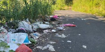 Jalur Tungoi 2 – Tanoyan Dikeluhkan Pelintas, Sampah Bertumpuk di Pinggir Jalan