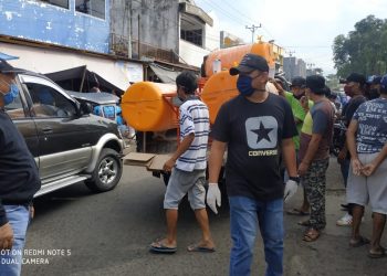 Pemkot Kotamobagu Siapkan Tempat Cuci Tangan di Pasar Tradisional