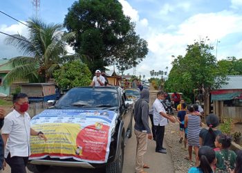 Lagi, Sehan Lakukan Sosialisasi Pencegahan Covid-19 di Desa Dodap Bersatu