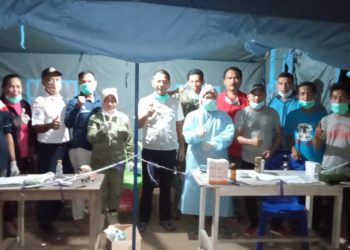 Cegah Corona, Sekretariat DPRD Bolmut Jaga Posko Perbatasan Bolmong dan Bolmut