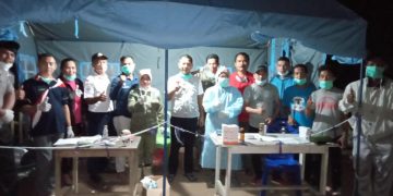 Cegah Corona, Sekretariat DPRD Bolmut Jaga Posko Perbatasan Bolmong dan Bolmut