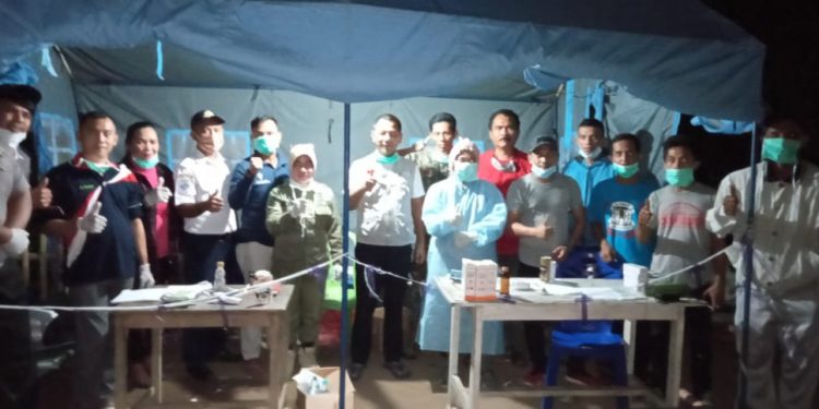 Cegah Corona, Sekretariat DPRD Bolmut Jaga Posko Perbatasan Bolmong dan Bolmut