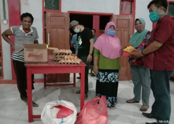 Pemdes Sinandaka Sambut Baik Bantuan Sembako dari Pemda Bolsel