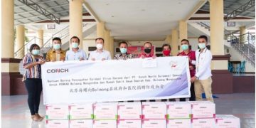 Cegah Covid-19, PT CONCH Serahkan APD Kepada Pemkab Bolmong