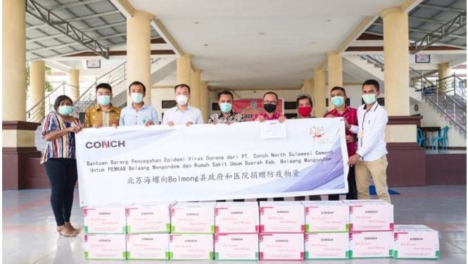 Cegah Covid-19, PT CONCH Serahkan APD Kepada Pemkab Bolmong