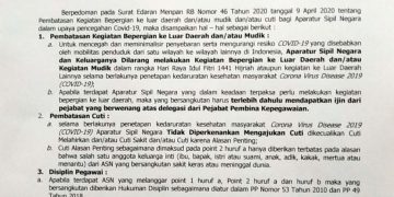 Berikut Isi Edaran Bupati Bolmong Terkait Pembatasan Cuti dan Mudik ASN