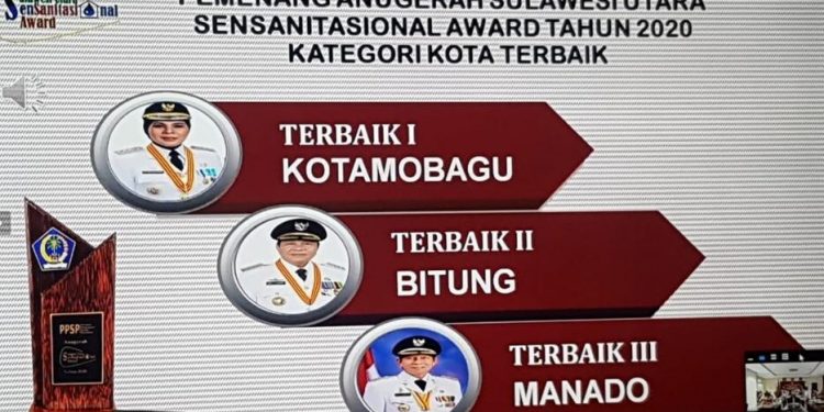 Kotamobagu Raih Dua Penghargaan Tingkat Provinsi