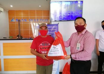 BSG Cabang Mopuya, Beri Bantuan Sembako Untuk Pensiunan ASN di Dumoga Raya