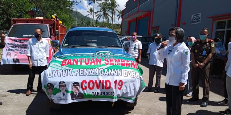 Yasti Lepas Kendaraan Angkutan Logistik Bantuan 
