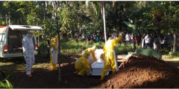 PDP Asal Bolmong Yang Meninggal, Dimakamkan Sesuai Protap Covid-19