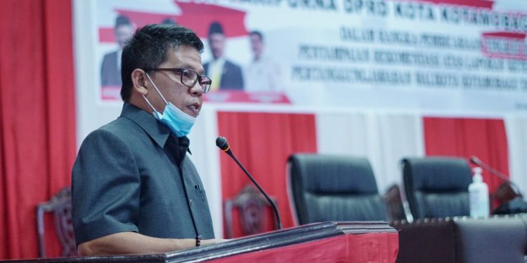 Nayodo Hadiri Paripurna Penyampaian Rekomendasi LKPJ 2019