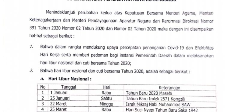 Tidak Taat Pada Ketentuan Cuti Bersama, Ada Sanksi Tegas Menanti