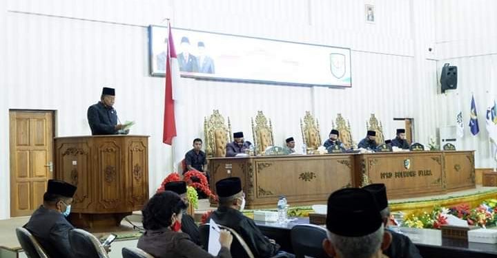 DPRD Bolmut Gelar Paripurna Rekomendasi LKPJ 2019
