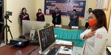 KPU Boltim Lantik PPS Se Kabupaten Secara Online