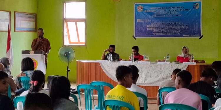 Rinaldy Paputungan Terpilih Ketua Karang Taruna Desa Biontong Satu