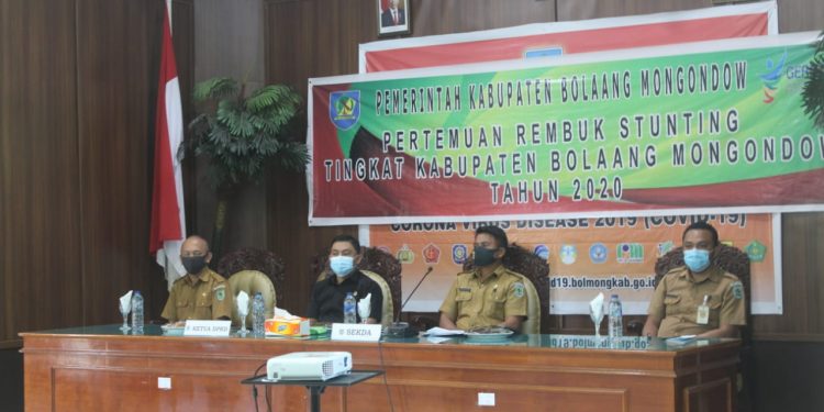 Tahlis Pimpin Rembuk Stunting Kabupaten Bolmong