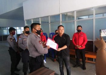 DPC PDIP Boltim Resmi Laporkan Pembakaran Bendera Partai Oleh Pendemo
