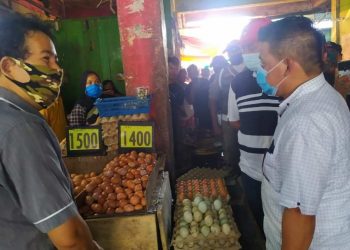 Nayodo Tinjau Pasar 23 Maret dan Serasi