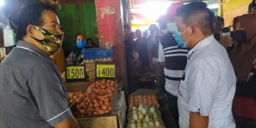 Nayodo Tinjau Pasar 23 Maret dan Serasi