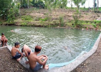 Kolam Wisata Tabali Desa Moyag, Ramai Dikunjungi