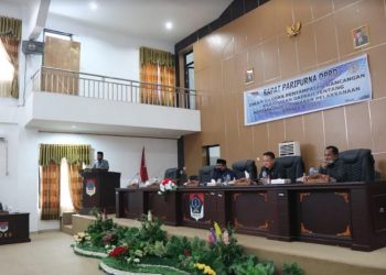 DPRD Dan Pemkab Boltim Paripurnakan Ranperda APBD 2019