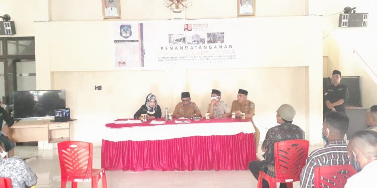 Perjanjian Kerjasama Pamsimas Sukses Digelar Dinas PUPR Bolsel