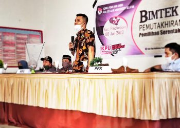 KPU Bolsel Gelar Bimtek Pemutakhiran Data Pemilih 
