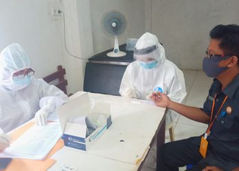 Digelar Selama Dua Hari, 256 Personil Bawaslu Bolmong Dirapide Test