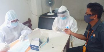 Digelar Selama Dua Hari, 256 Personil Bawaslu Bolmong Dirapide Test