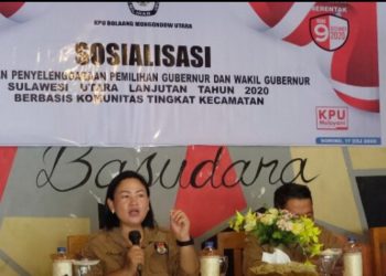 KPU Bolmut Gelar Sosialisasi Bagi Basis Komunitas Tingkat Kecamatan
