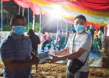 Volly Ball Desa Langi Dihadiri Aleg Bolmut, Kohongia: Badan Sehat Silahturahmi Makin Erat