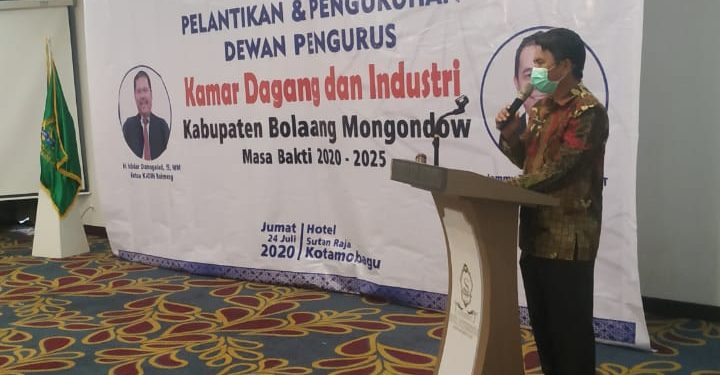 Tahlis Hadiri Pelantikan Dewan Pengurus Kadin Bolmong