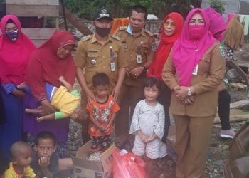 DP3A Bolmong, Muslimat NU dan Majelis An Nur Inobonto, Bantu Korban Banjir Dumoga