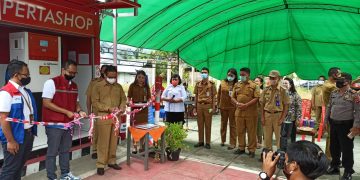 Yani Tuuk Resmikan Pertashop Dumoga Timur