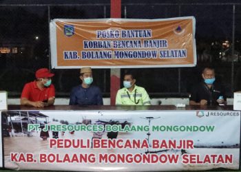 JRBM Peduli, Bantu Warga Bolsel Terkena Dampak Banjir