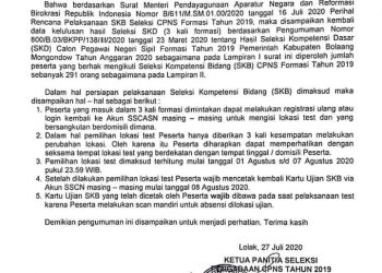 BKPP Bolmong Keluarkan SE Pelaksanaan SKB