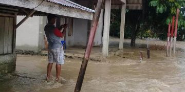 Sedikitnya Enam Desa Terdampak Banjir di Dumoga Hari Ini