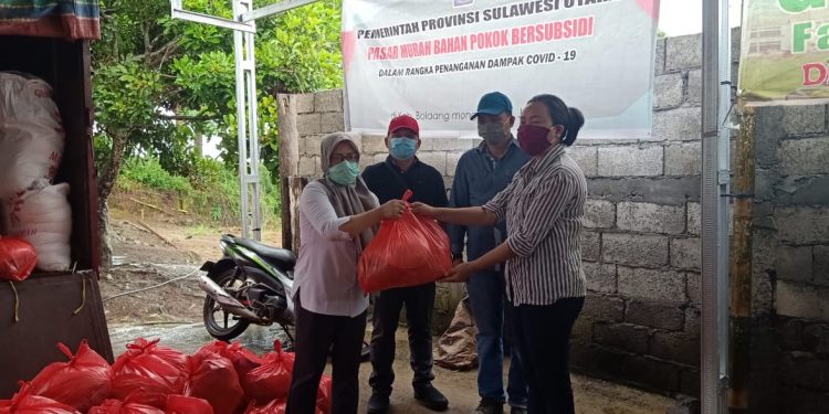 Dinas Perdagangan Provinsi dan Bolmong, Kerjasama Gelar Pasar Murah di Tiga Desa
