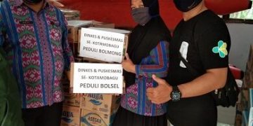 Dinkes Kotamobagu Salurkan Bantuan Kepada Warga Bolsel dan Bolmong