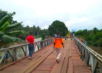 Jembatan Darurat Kosio Rampung, Akses Jalur AKD Kembali Terbuka