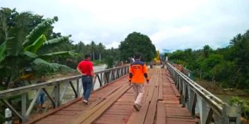 Jembatan Darurat Kosio Rampung, Akses Jalur AKD Kembali Terbuka
